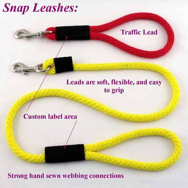 3/8" Snap Leashes