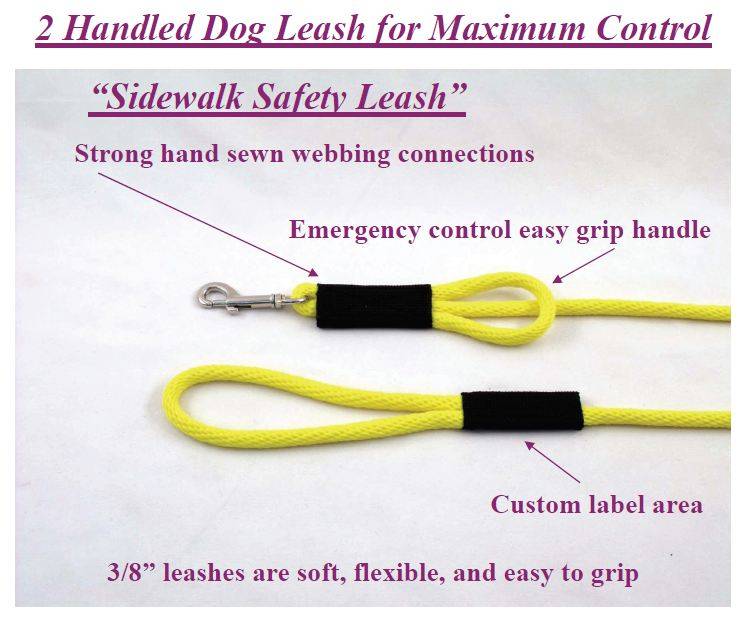 3/8 Inch Round Swim Safety Dog Leashes