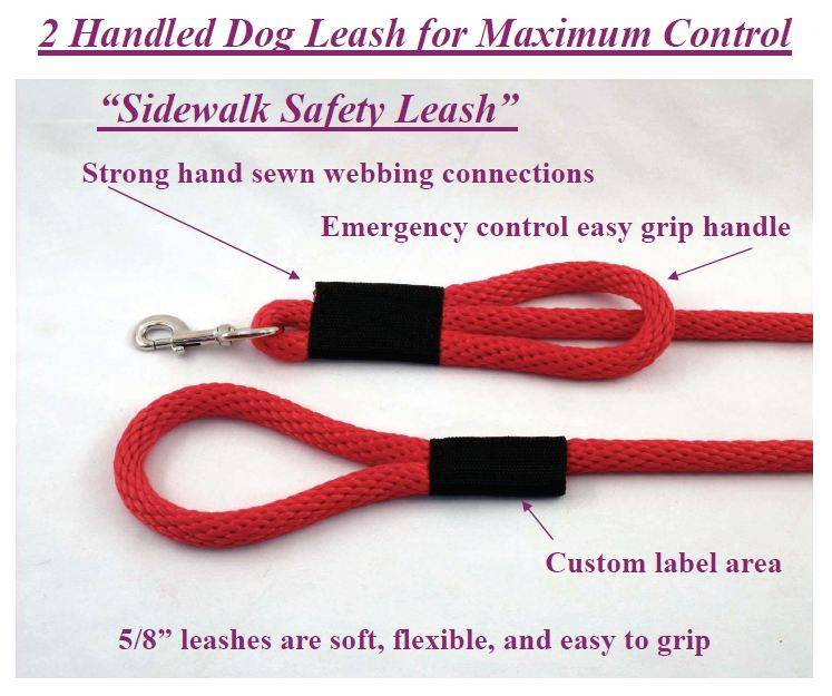 5/8 Inch Round Swim Safety Dog Leashes